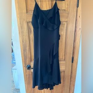 Express black ruffle layered dress. Worn one time and dry cleaned. Size Large.